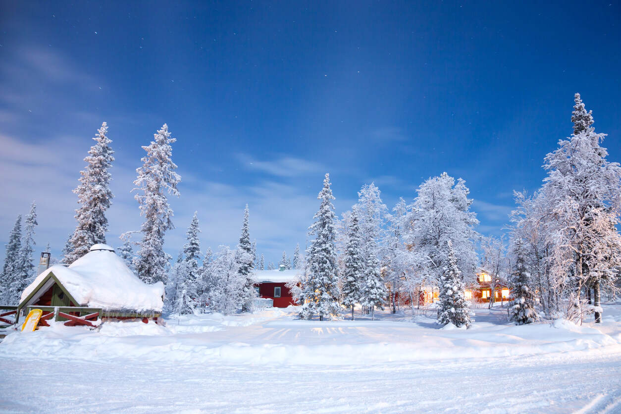 Lapponia: Paysage d'hiver à Kiruna Lapponia: Paysage d'hiver à Kiruna