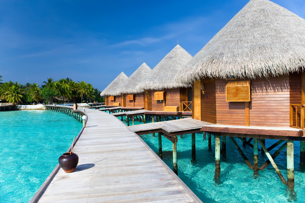 Maldive: Bungalows sur le lagon aux Maldives Maldive: Bungalows sur le lagon aux Maldives