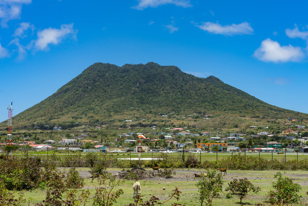 Sant'Eustachio (Statia) : Le volcan Quill à St-Eustache