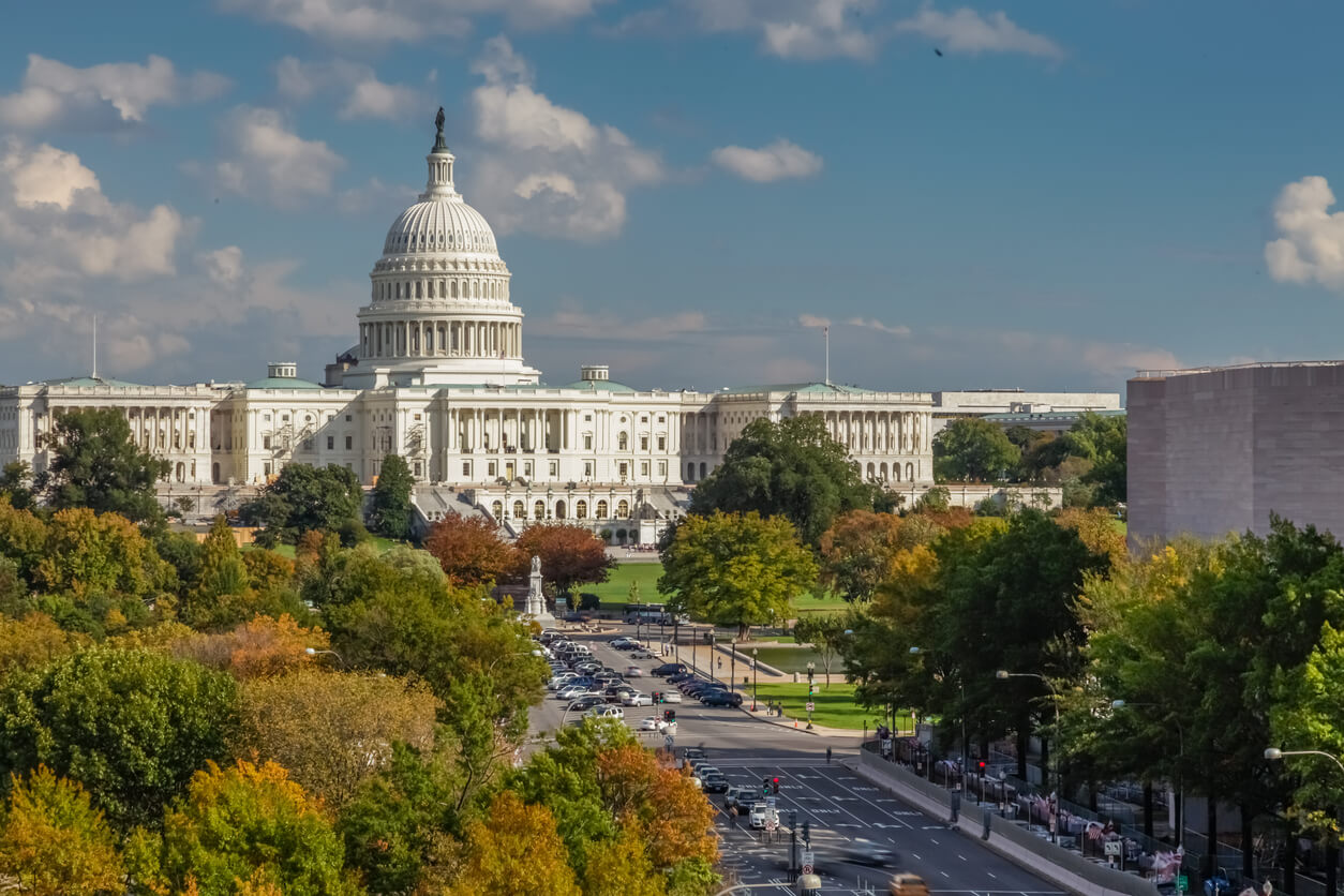 Washington DC. : Capitol des États Unis et Pennsylvania Avenue à Washington